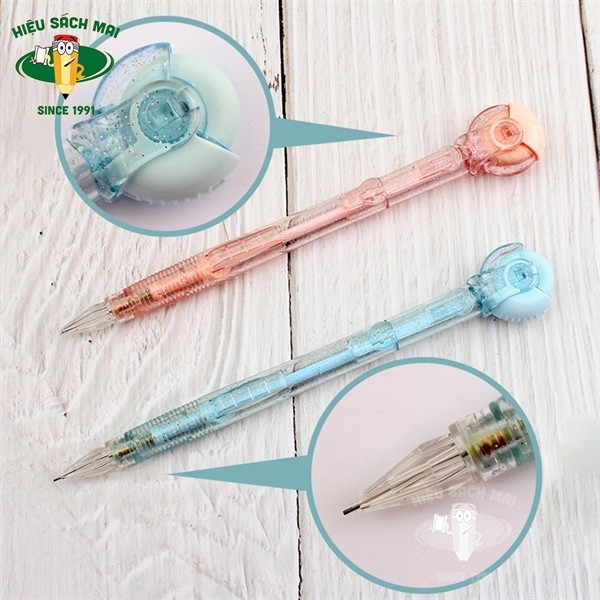 Bút chì kim 0.7 đầu tẩy có nắp AMPV9402