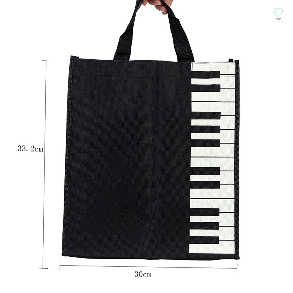 Túi Xách Tote Họa Tiết Phím Đàn Piano