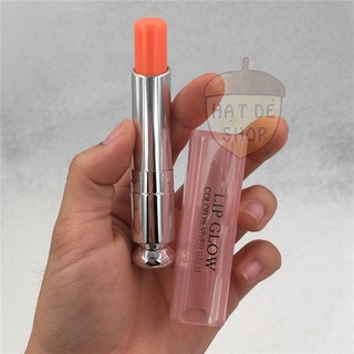 Dior son dưỡng màu cam đào addict lip glow color awakening lipbalm #004 coral 3,5g