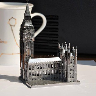 Mô hình kim loại lắp ghép lắp ráp trang trí 3D - lâu đài anh(Tặng dụng cụ lắp ghép khi mua 2 bộ bất kỳ)
