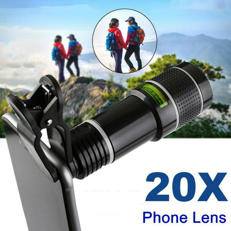 FAVN Bless 20x Zoom HD Universal Smartphone Optical Camera Telephoto Clip Telescope Lens Glory