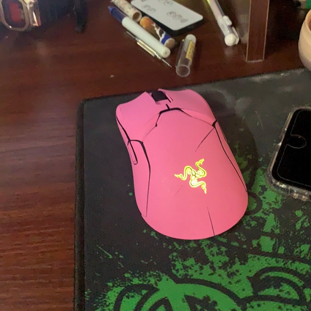 Bộ Miếng Dán Chống Trượt Và Mồ Hôi In Họa Tiết Hoạt Hình Dễ Thương Cho Chuột Razer Viper Ultimate