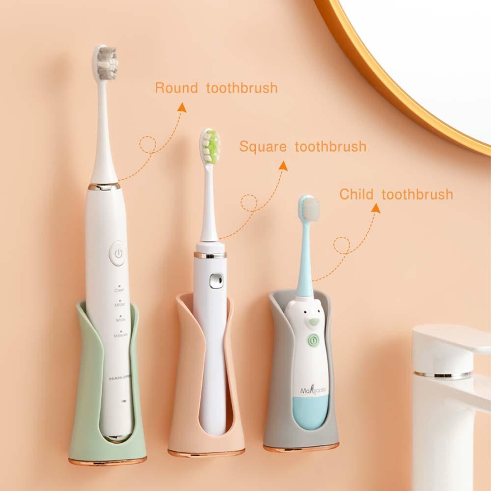 Giá Đỡ Bàn Chải Đánh Răng Điện Dán Tường Tiết Kiệm Không Gian Có Thể Tháo Rời