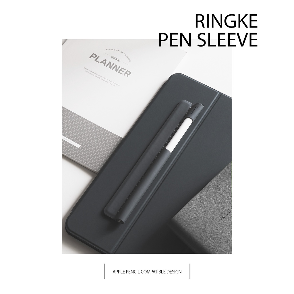 Ống Đựng Bút Cảm Ứng Ringke Bằng Da Nhân Tạo Cho Apple Pencil/Samsung S Pen Tiện Lợi
