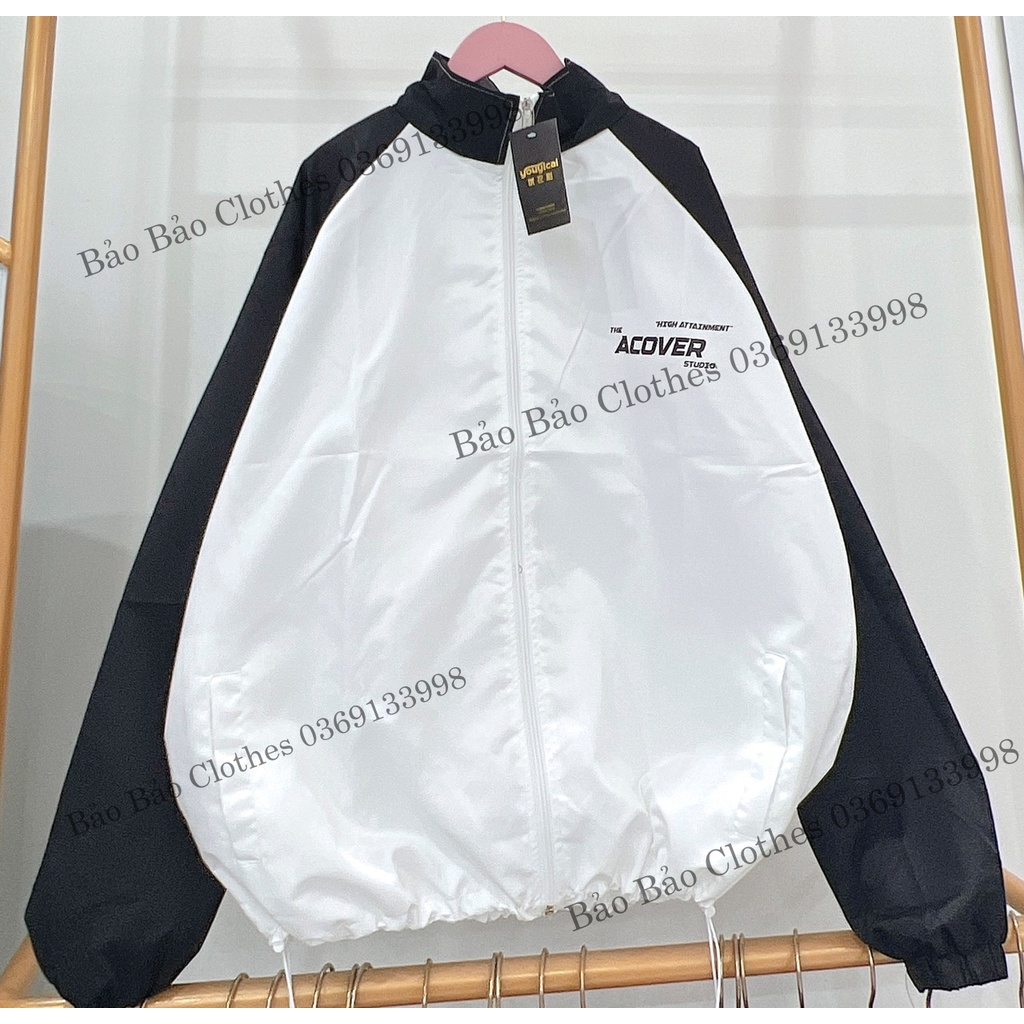 Áo Gió Bomber Nam Nữ  Form Rộng 2 Lớp Acover Vải Dày Mịn Thoáng Mát Thiết Kế Thời Trang Kiểu Dáng Năng Động