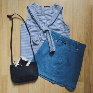 150k Tie tie top áo