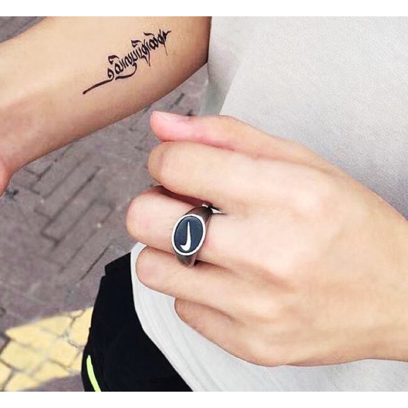 Nhẫn nam freesize xinh hình dấu tích