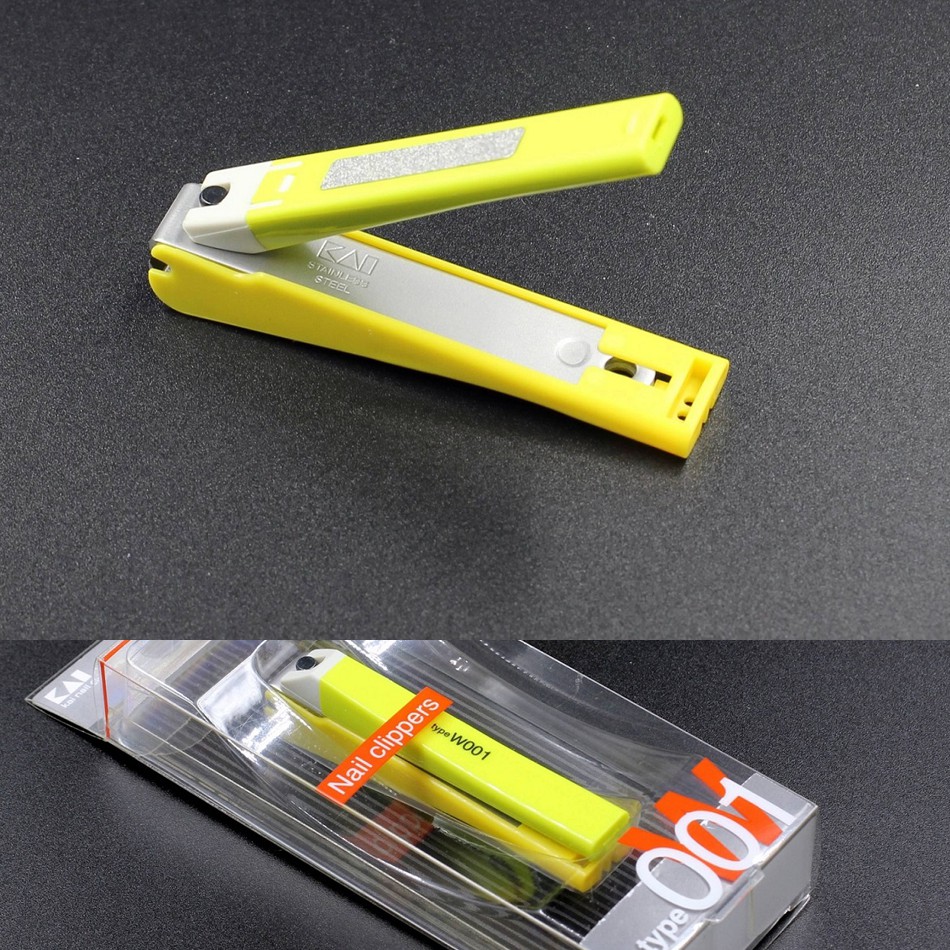 Bấm móng tay thân nhựa KAI của Nhật Bản màu xanh lá, cỡ trung | Shopee Việt Nam