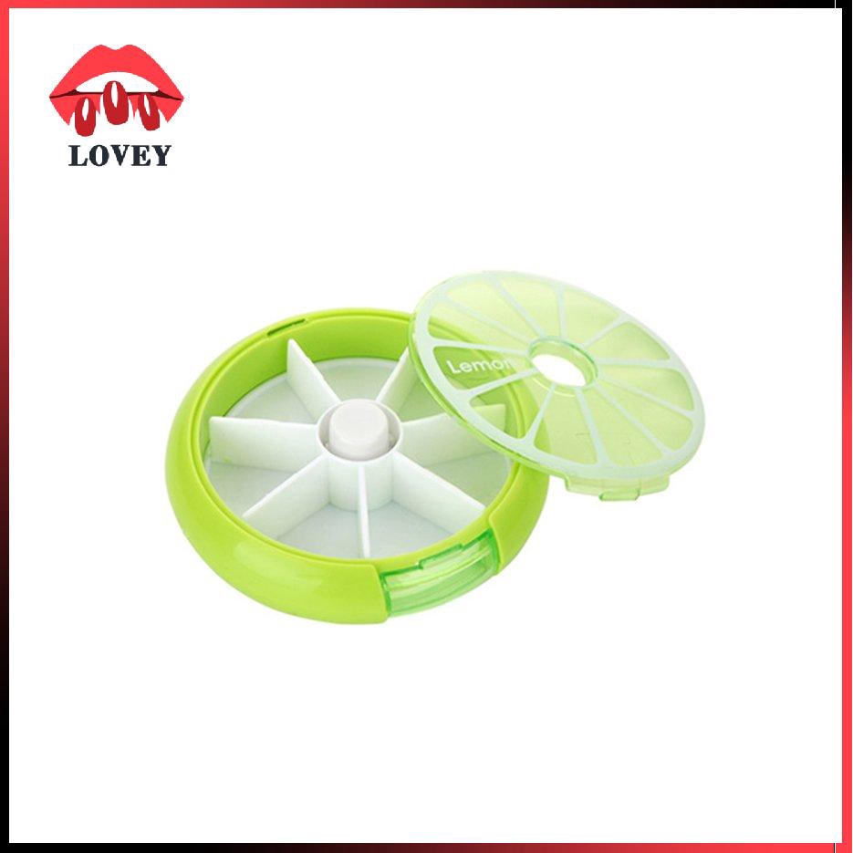 Hộp đựng thuốc chia 7 ngày hình tròn nhỏ