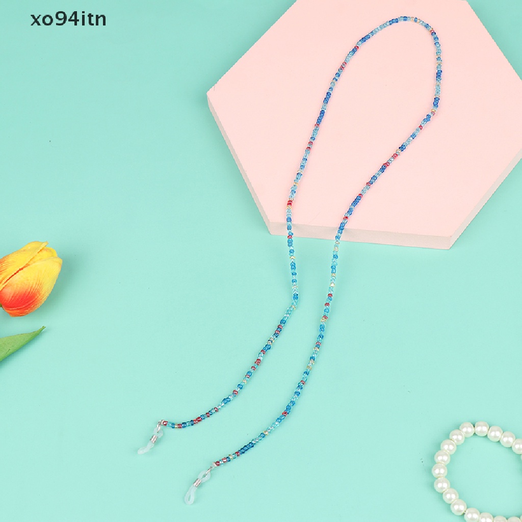 【tn】 Anti-lost Beaded Chain Face Lanyards Reading Glasses Straps Mask Cord Holder .