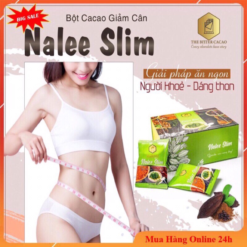 (Chính Hãng)BỘT CACAO GIẢM CÂN NALEE SLIM - BỘT CACAO GIẢM CÂN AN TOÀN HIỆU QUẢ