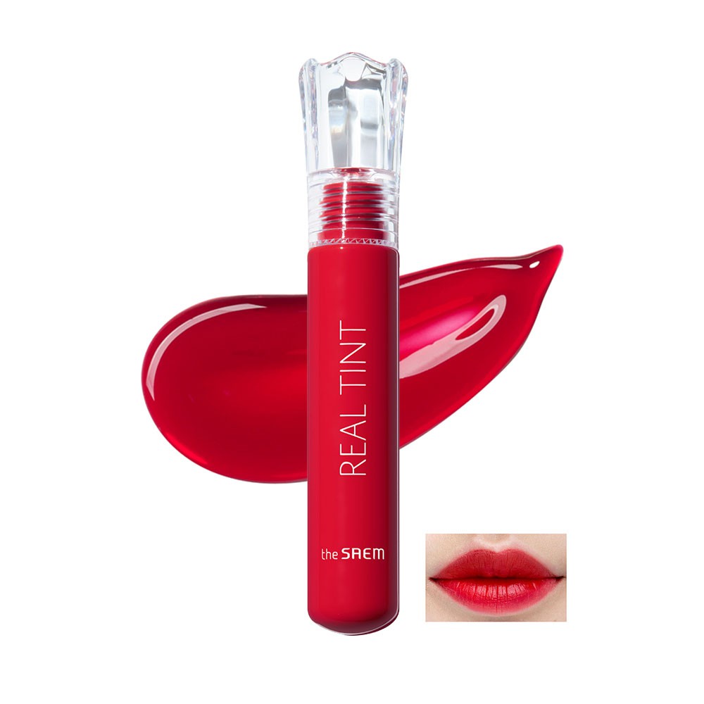 (hàng Mới Về) Son Tint The Saemul Real Tint 01 Màu Đỏ (real Tint 01)