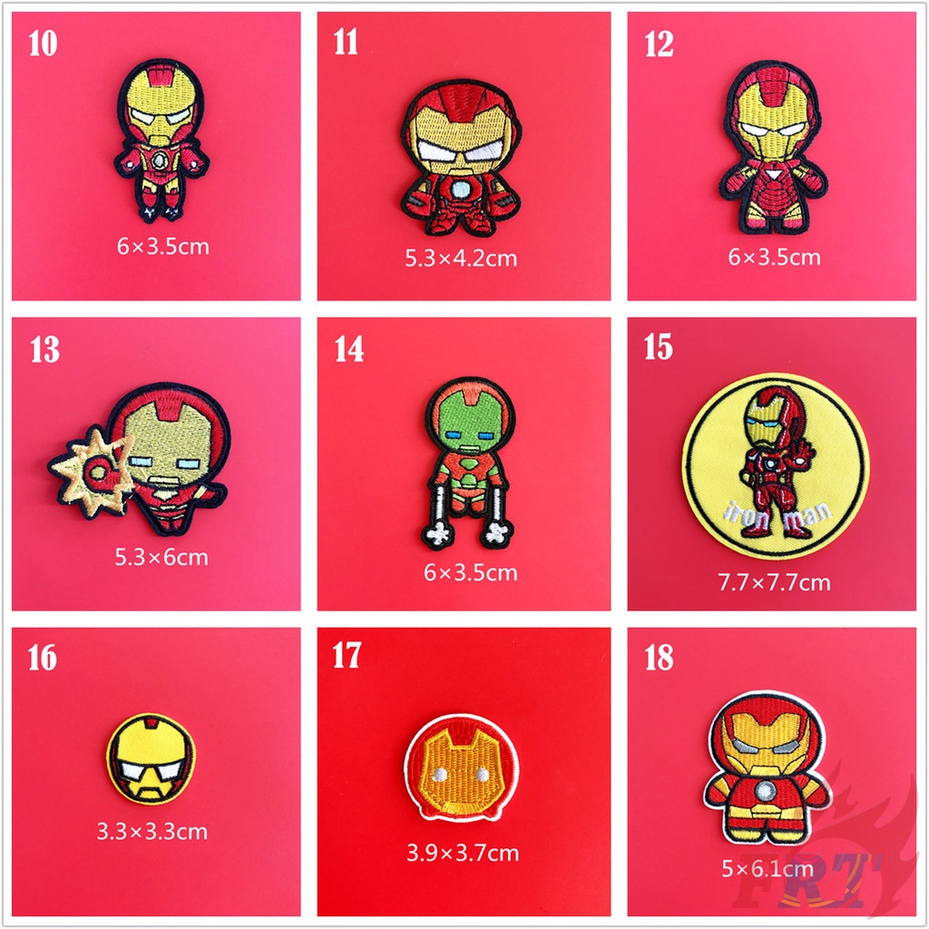 Miếng ủi thêu trang trí đồ thời trang hình siêu anh hùng Marvel