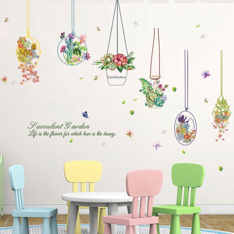 decal dán tường dây treo