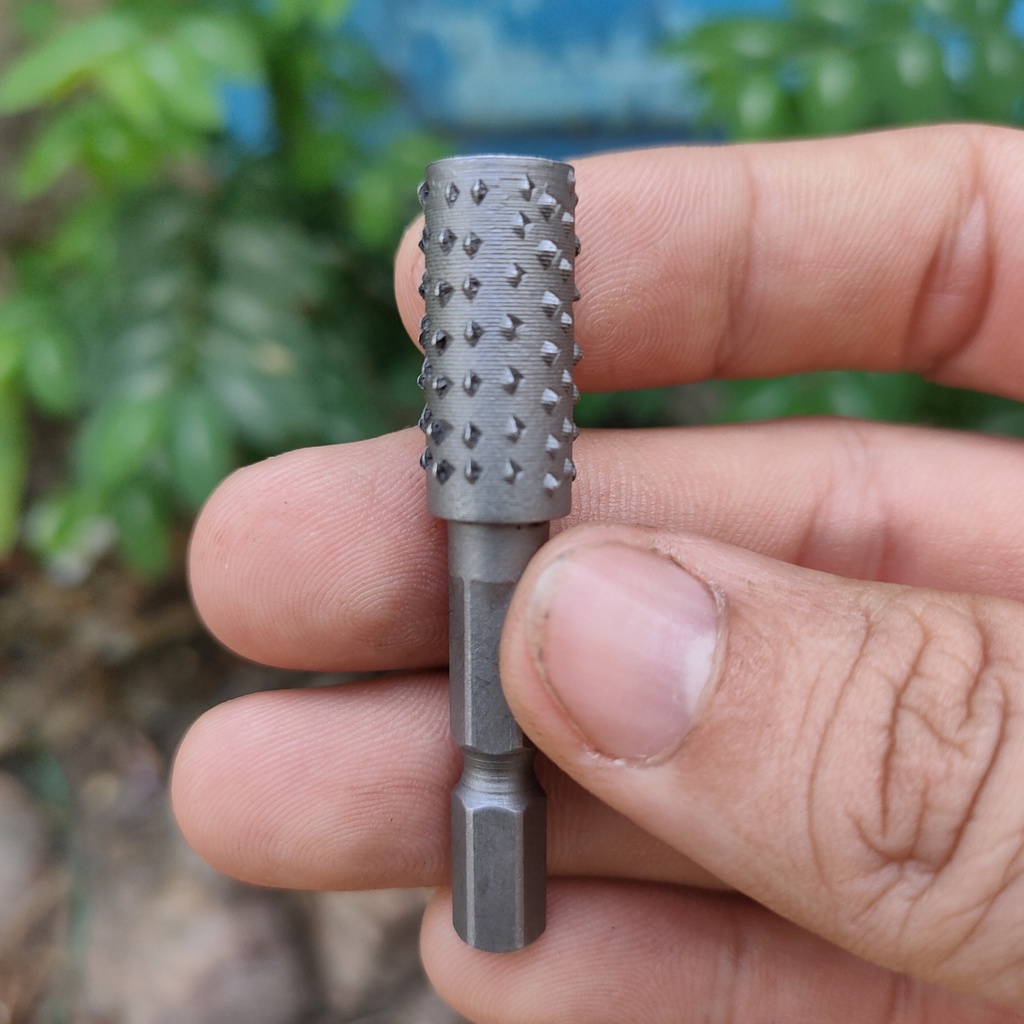 Bộ Mũi Mài Điêu Khắc Gỗ Lũa Chuôi Lục Giác 6.35mm Dùng Cho Máy Bắn Vít, Máy Vặn Vít Máy Khoan