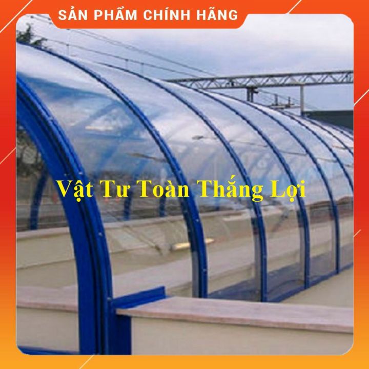 ( Khổ rộng 20cm, 30cm, 40cm, 50cm x dài 1,22m x 2ly ) Tấm nhựa lấy sáng dẻo màu trong/ xanh