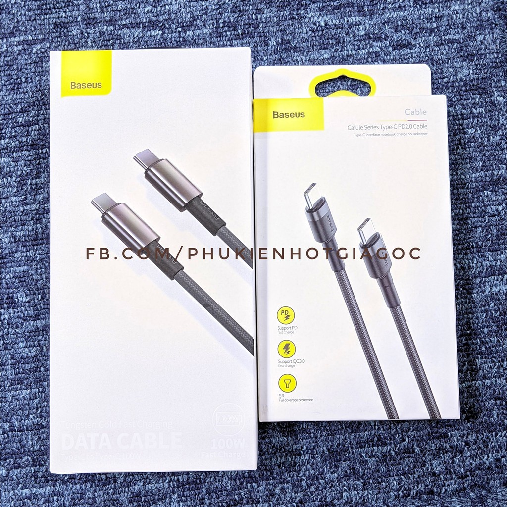 (Sẵn VN) Sạc nhanh PD và Cáp sạc nhanh PD Baseus 100W cho Laptop , Máy tính bảng , Android, Google Pixel