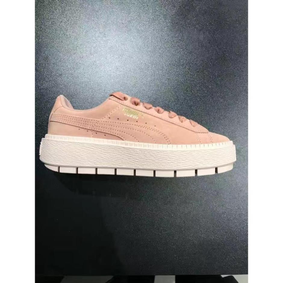 (Nhà máy Outlet) Giày nữ thời trang màu hồng đào Rihanna Puma màu hồng đào 💞 ⛸️