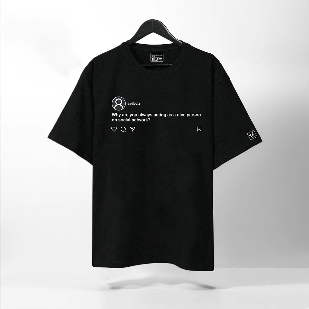 Áo Thun Tay Lỡ SADTAGRAM SADBOIZ, áo phông unisex Form rộng oversize, chất liệu Cotton - KKIM Shop