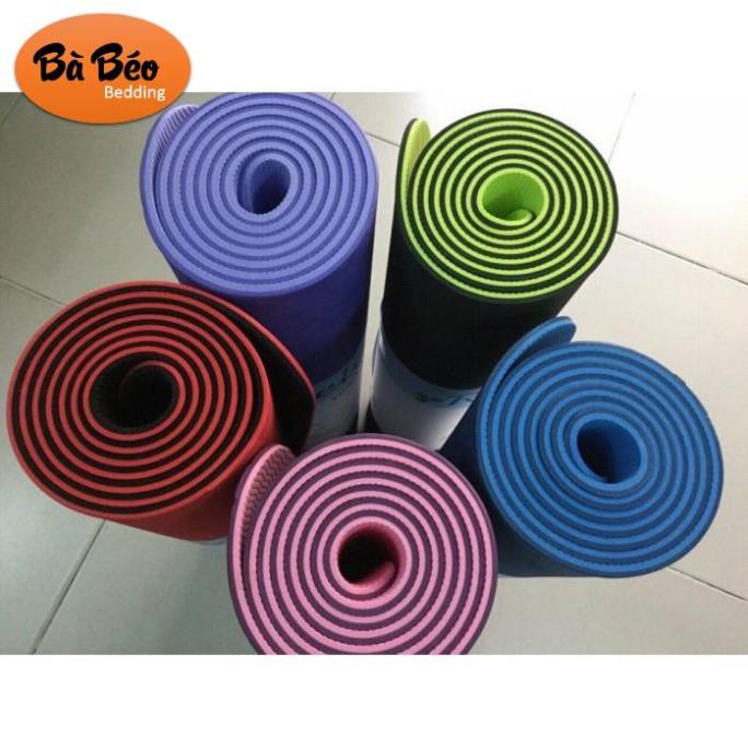 Thảm tập Yoga TPE 2 lớp,thảm tập yoga yoga pilates, chống trượt hàng đẹp