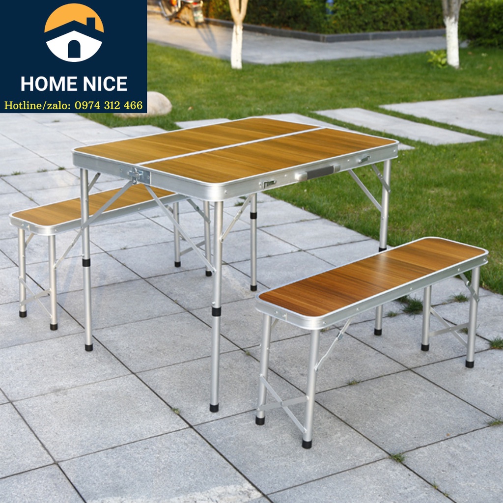 gấp gọn đa năng, Bàn ghế inox xếp thông minh, Bàn dã ngoại ngoài trời