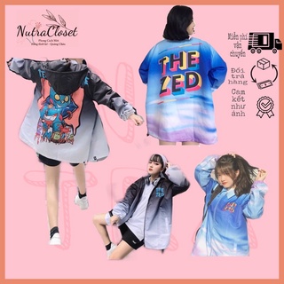 Áo khoác dù in 3D ulzzang nam nữ