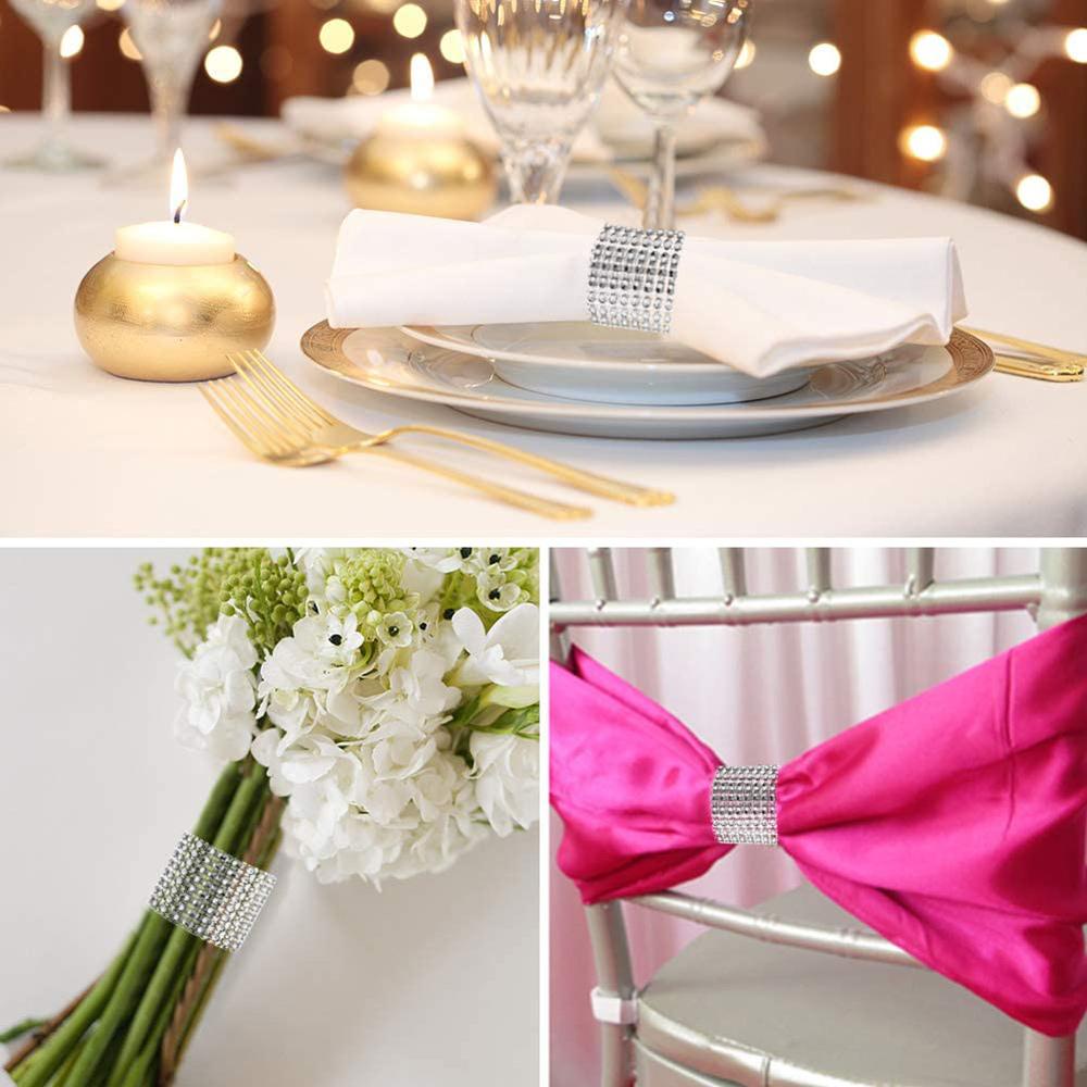 Set 10 Vòng Giữ Khăn Ăn Tiện Dụng Cho Nhà Hàng / Tiệc Tùng Giá Đỡ