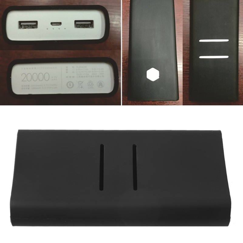 Vỏ bảo vệ sạc dự phòng bằng silicon chống trượt cho Xiaomi mi 2C 20000mAh