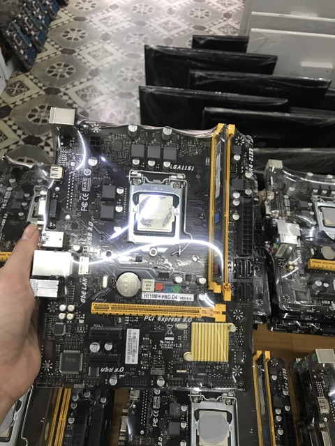 Combo Main Biostar H110MH PRO D4+Ram 4G+CPU G4400 cũ đẹp