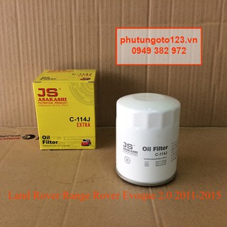 Lọc nhớt land rover range rover evoque 2.0 2011, 2012, 2013, 2014, 2015 lr025306 hàng nhật c114t
