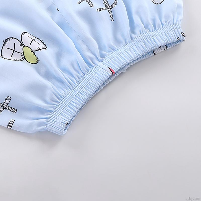 Bộ đồ ngủ tay ngắn in họa tiết hoạt hình đáng yêu cho bé trai