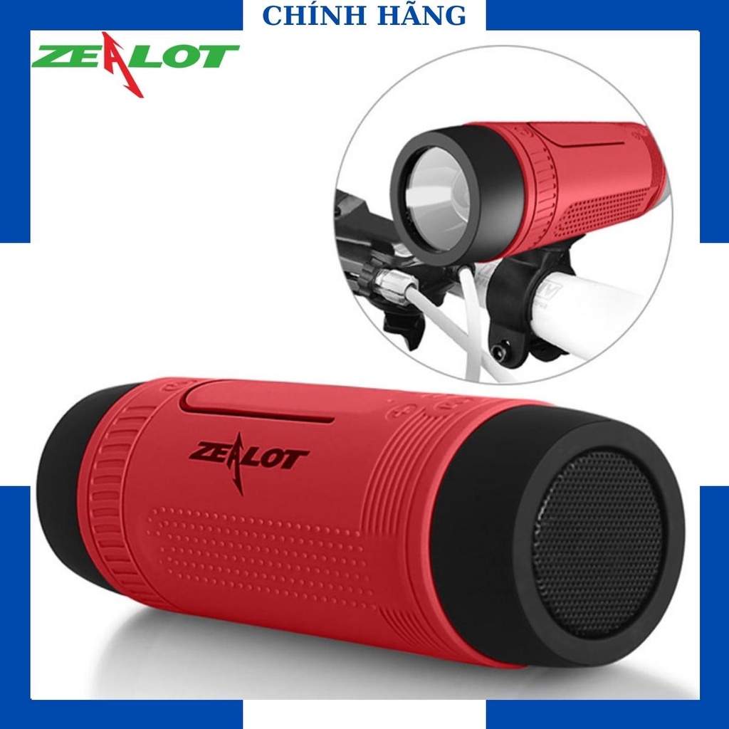Loa Zealot S1 | Loa Bluetooth Zealot S1 Kiêm Đèn Pin, Sạc Dự Phòng