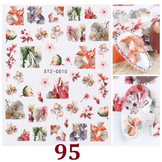 Sticker nail dán móng mẫu hoa khô