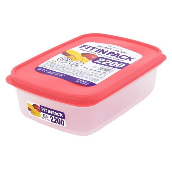 Hộp nhựa đựng thực phẩm nắp dẻo Fitin Pack 900ml,1350ml, 2200ml Made in Japan | BigBuy360 - bigbuy360.vn