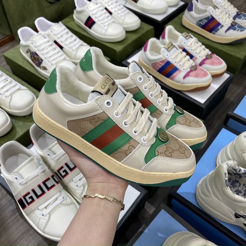 Giày thể thao nam nữ sneaker    -   Giày Gucci Sơn Tùng   ,  Gc da lộn hàng 11 full box full bill | BigBuy360 - bigbuy360.vn