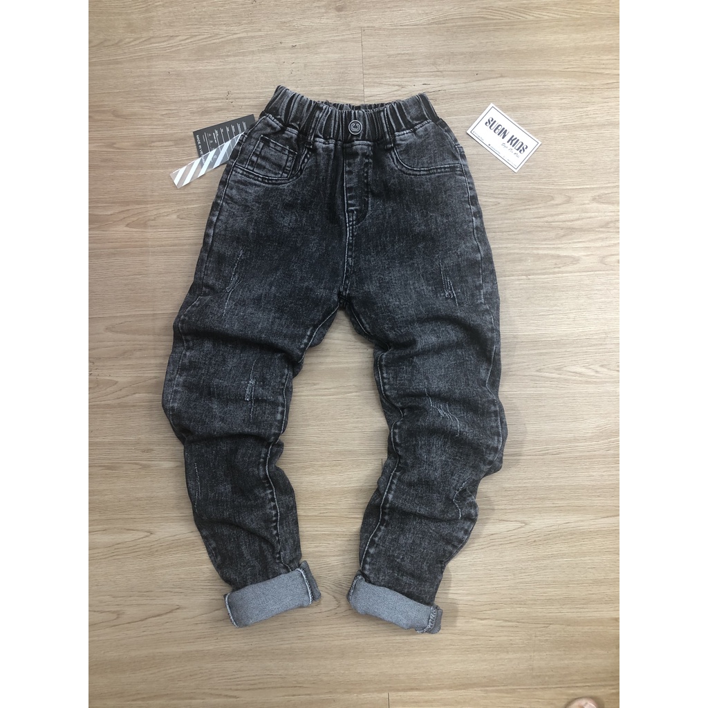 Quần jeans trẻ em SB8003 sz 30kg - 45kg quần bò bé trai bé gái cạp chun sai to (hàng có sẵn) SUBIN KIDS