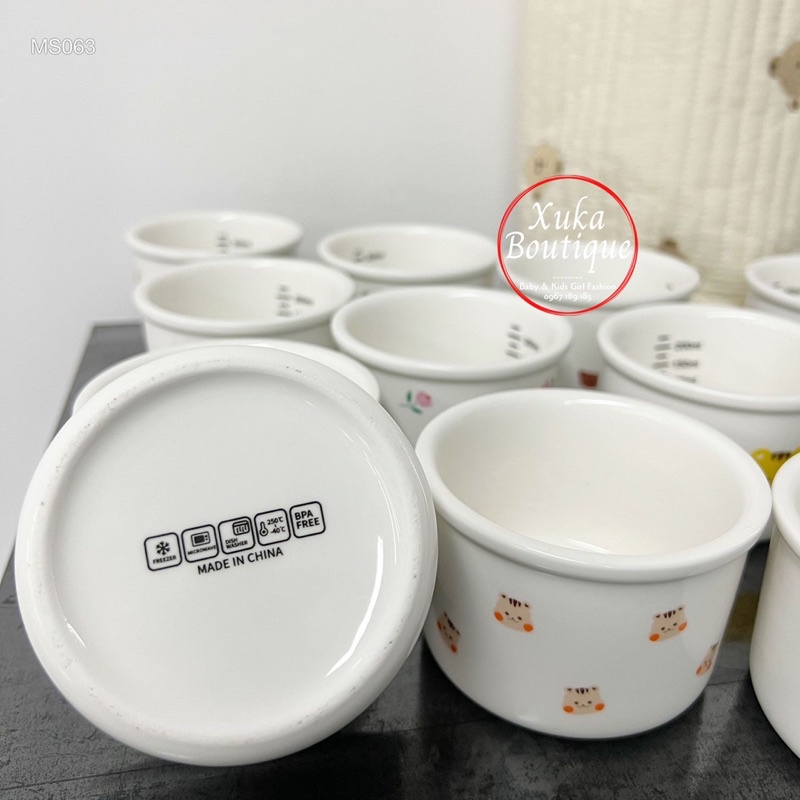 Bát Sứ Ăn Dặm Cao Cấp Cho Bé Có Nắp Đậy Giữ Nhiệt Tiện Lợi Kiêm Bát Ăn Dặm và Hộp Trữ Đông