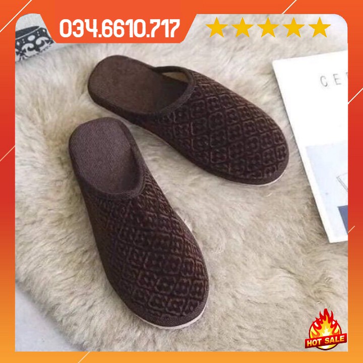 Dép nhung đi trong nhà ấm áp dễ thương