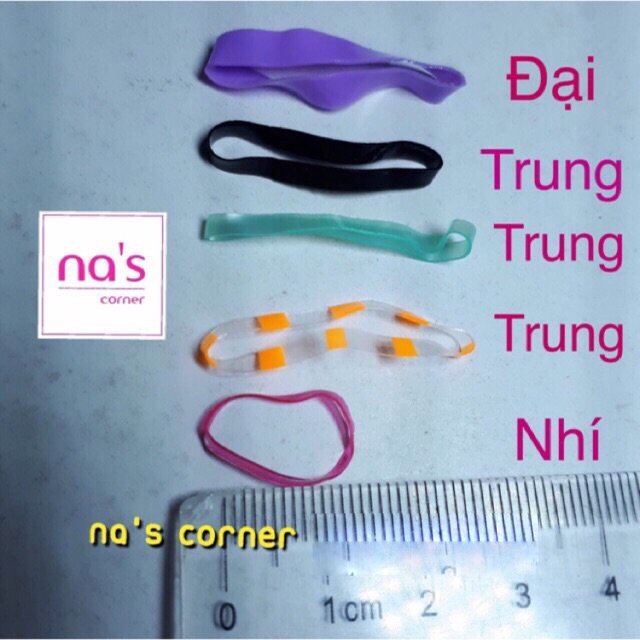 Sỉ Thun cột tóc 1kg cỡ To/Vừa/Nhỏ nhiều màu hàng mới