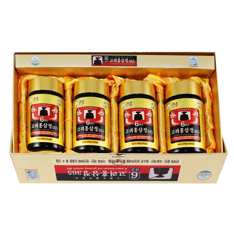 Cao hồng sâm Hàn Quốc 6 năm tuổi ( hộp 4 lọ x 250gr)