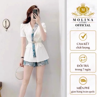 Set áo vest dạng ngắn không kèm đai molina sản xuất