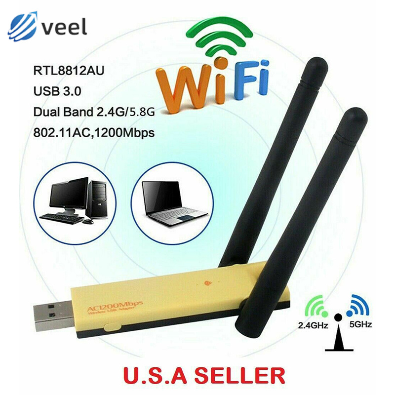 Ăng Ten Thu Sóng Wifi Không Dây Usb 3.0 1200mbps Ac1200 5ghz | BigBuy360 - bigbuy360.vn