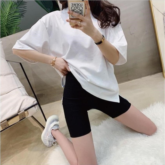 Quần Legging Lửng Cạp Cao Nâng Mông 🦋 Quần Biker Ôm Tập Gym Dáng Ngắn Lưng Thun Siêu Co Giãn 🦋