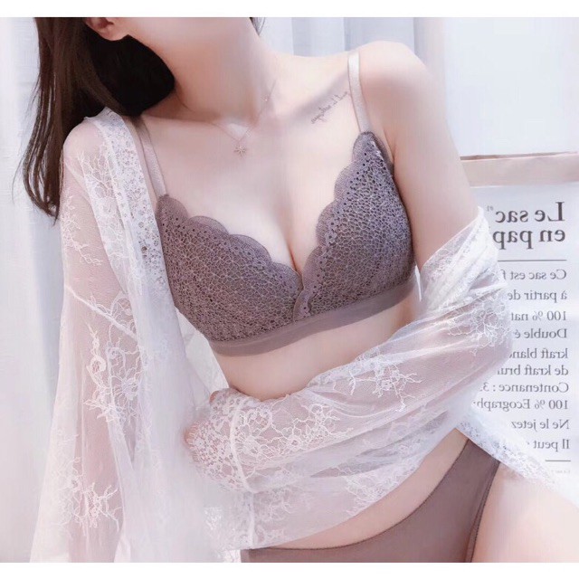 Áo Lót Ren Mút Mỏng-Áo Ngực Không Gọng Ren Hoa Baby Siêu Đẹp AL02