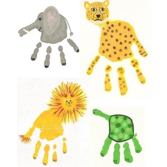 Bộ màu vẽ tay Finger Paint 8 màu - chính hãng MIDEER (cho bé từ 3 tuổi)