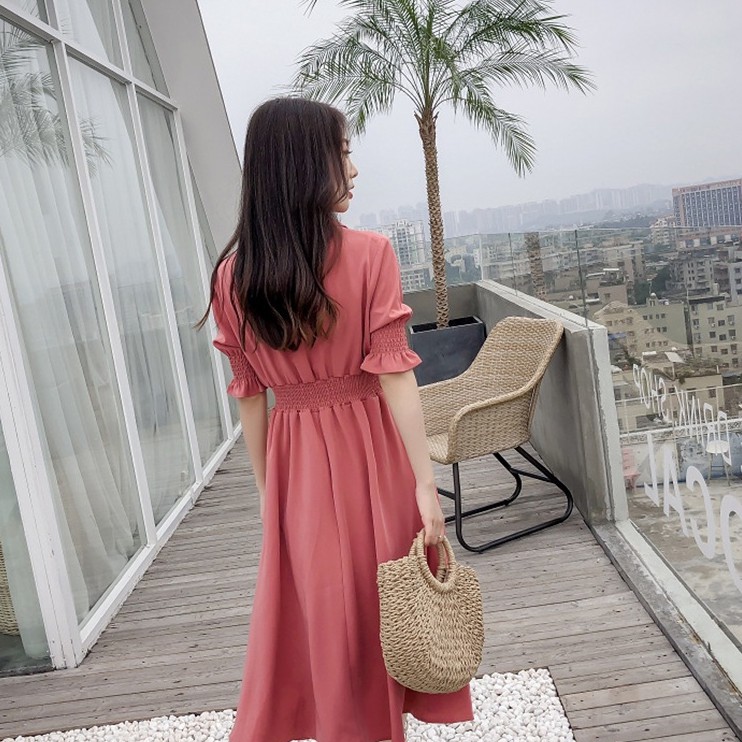 2020 váy voan mới mùa hè váy hoa chuông kiểu Pháp váy manri dress cực xinh | BigBuy360 - bigbuy360.vn