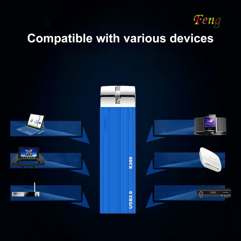 Usb Dung Lượng 32gb / 64gb / 128gb K300 Chống Nước Có Lỗ Cắm Cho Laptop