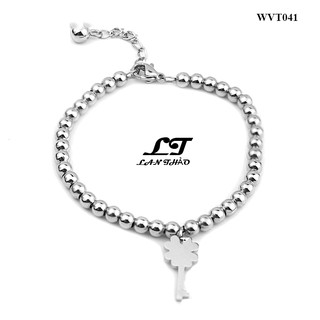Lắc tay nữ chuỗi bi chìa khóa tình yêu WVT041