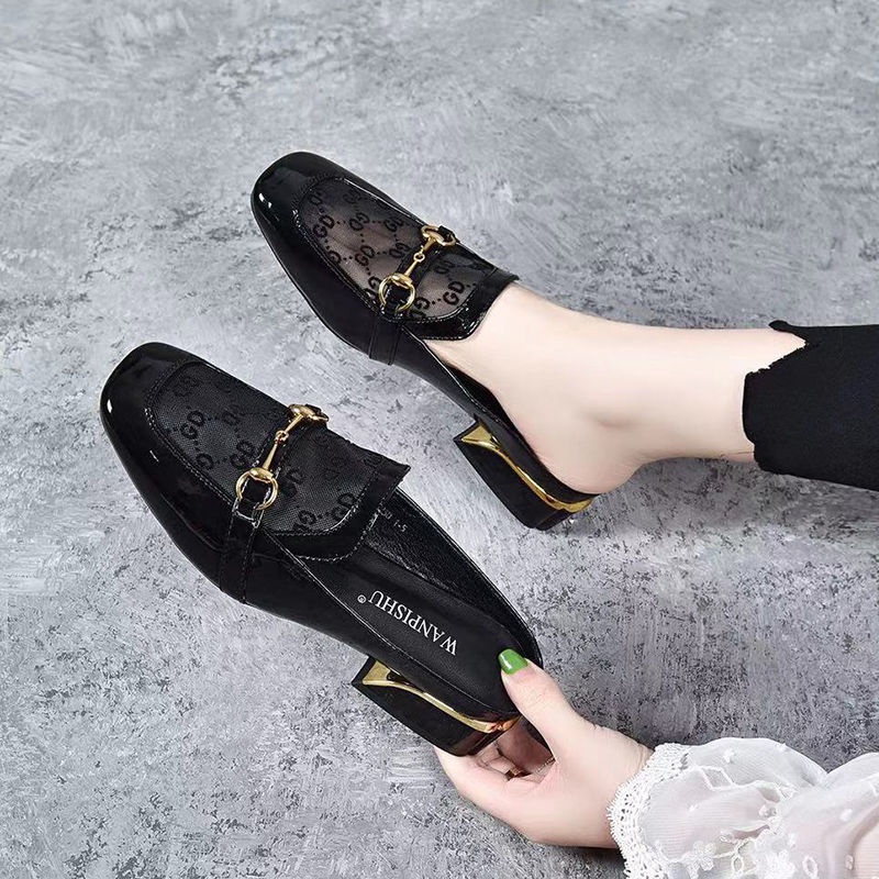 Dép Bít Mũi Phối Lưới Phong Cách Thời Trang Mới Có Size 41