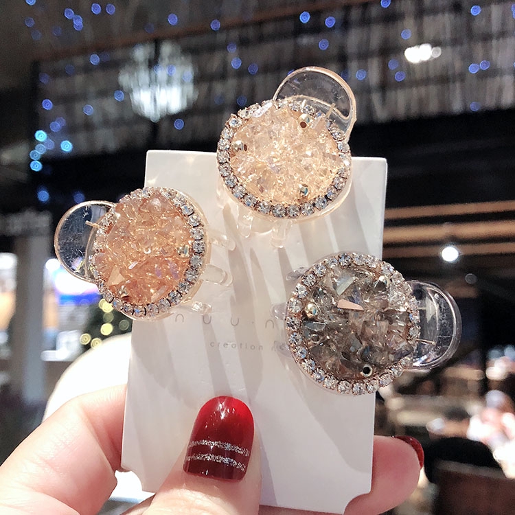 Kẹp tóc kèn trumpet đính đá thời trang